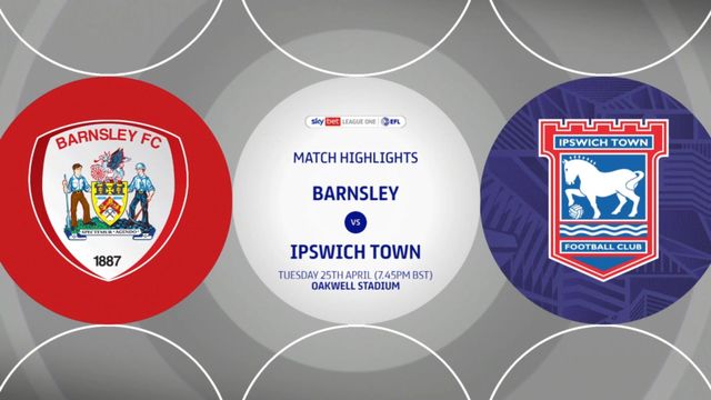 Barnsley Vs Ipswich Town On 25 Apr 23