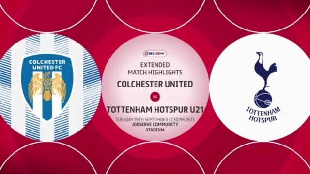 Tickets  Tottenham U21s - EFL Trophy - News - Colchester United