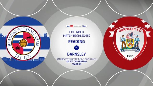 Reading Vs Barnsley On 09 Dec 23