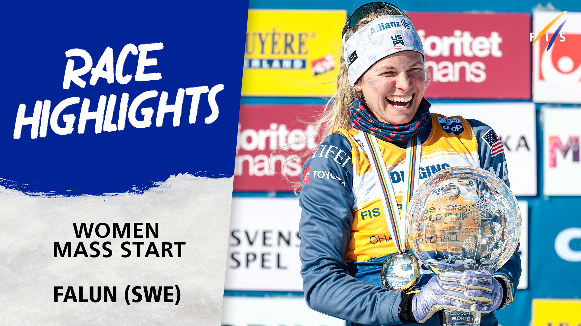 Jessie Diggins crowned World Cup Champion in Falun
